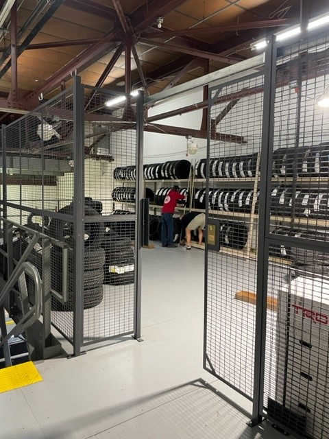 Upper Level Tire Storage