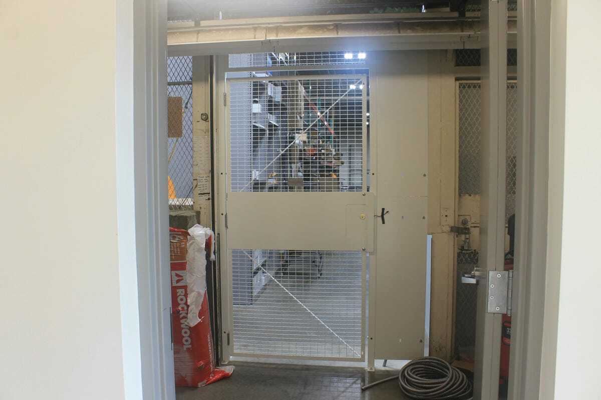 Exterior view of WireCrafters secure entry door